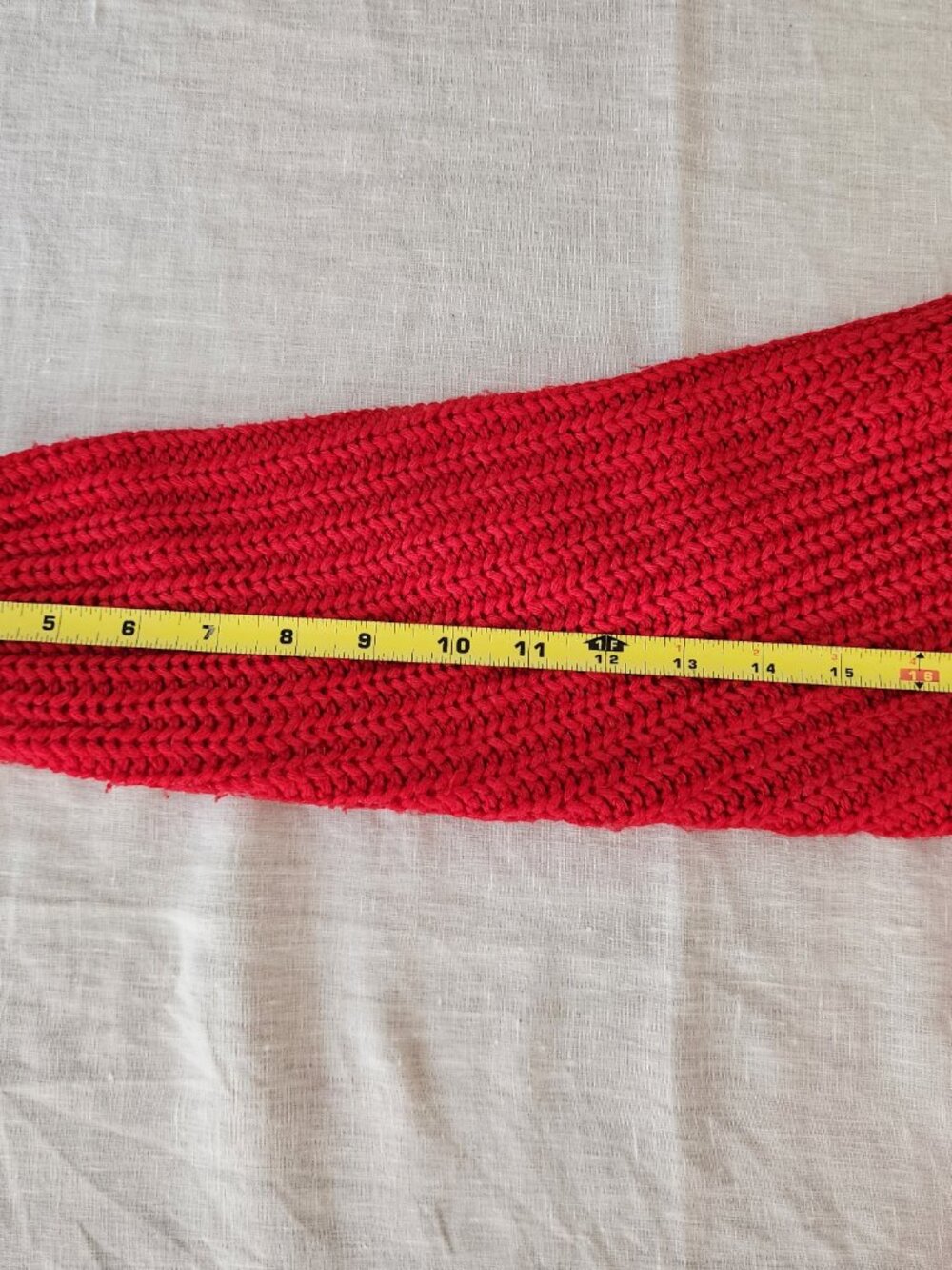 American Eagle Vintage Red Chunky Knit Jegging Sweater - Sz L - Picture 7 of 7